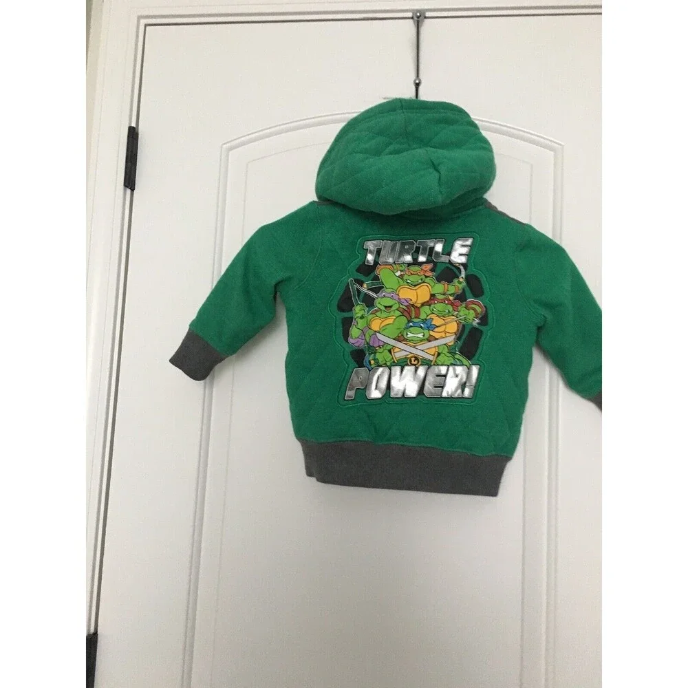 Teenage Mutant Ninja Turtles Toddler Boys Hoodie Coat Full Zip Size 2T
